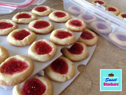 Sweet Stackers Jam Filled Thumbprint Cookies